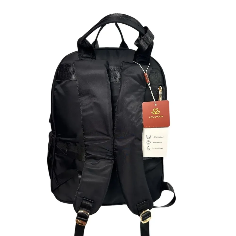Nylon Laptop Backpack 15.6” USB Charging Port + Dust Bag New with tags - Picture 3 of 9